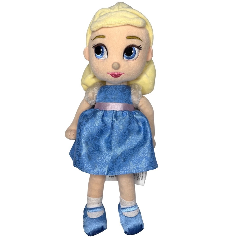 Disney Cinderella Plush Doll Animators Collection Princess Soft Toy Blue Dress‎